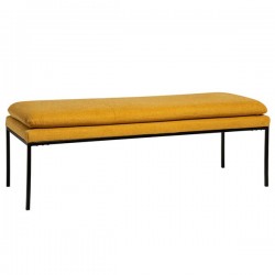 BANQUETA TAPIZADA TURIN CON PATAS DE METAL