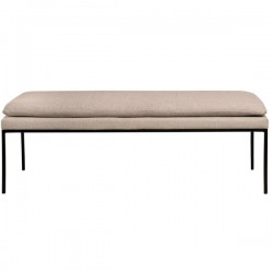 BANQUETA TAPIZADA TURIN CON PATAS DE METAL