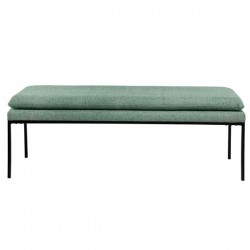 BANQUETA TAPIZADA TURIN CON PATAS DE METAL