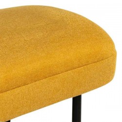 BANQUETA TAPIZADA MARSELLA CON ESQUINAS REDONDEADAS