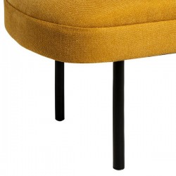 BANQUETA TAPIZADA MARSELLA CON ESQUINAS REDONDEADAS