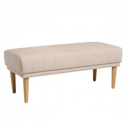 BANQUETA TAPIZADA BARI CON PATAS DE MADERA