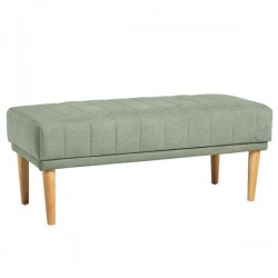 BANQUETA TAPIZADA BARI CON PATAS DE MADERA