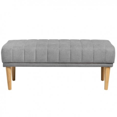 BANQUETA TAPIZADA BARI CON PATAS DE MADERA