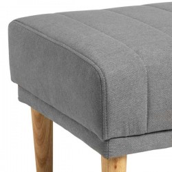 BANQUETA TAPIZADA BARI CON PATAS DE MADERA