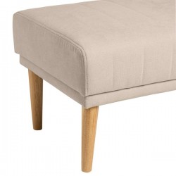 BANQUETA TAPIZADA BARI CON PATAS DE MADERA