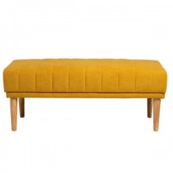 BANQUETA TAPIZADA BARI CON PATAS DE MADERA