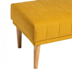 BANQUETA TAPIZADA BARI CON PATAS DE MADERA