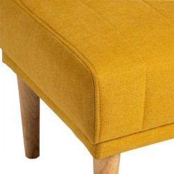BANQUETA TAPIZADA BARI CON PATAS DE MADERA