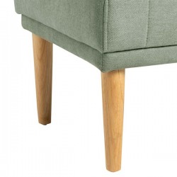 BANQUETA TAPIZADA BARI CON PATAS DE MADERA