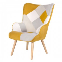 BUTACA FLORIDA EN TEJIDO PATCHWORK