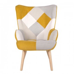 BUTACA FLORIDA EN TEJIDO PATCHWORK