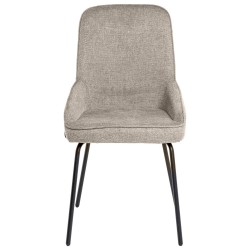 SILLA GWEN TAPIZADA CON PATAS DE METAL