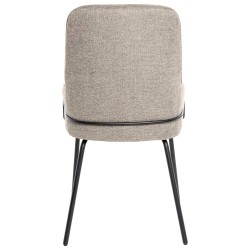 SILLA GWEN TAPIZADA CON PATAS DE METAL