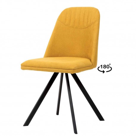SILLA TAPIZADA CRIS GIRATORIA
