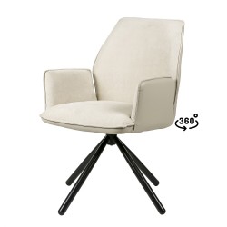 SILLA GIRATORIA CARLYN CON REPOSABRAZOS