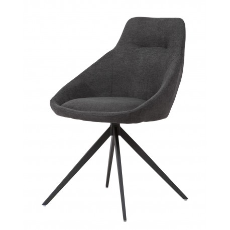 SILLA TAPIZADA CELIA CON PATAS TRIANGULARES