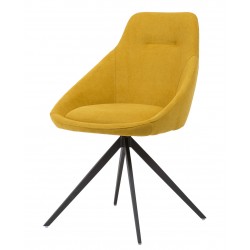 SILLA TAPIZADA CELIA CON PATAS TRIANGULARES