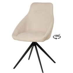 SILLA TAPIZADA CELIA CON PATAS TRIANGULARES