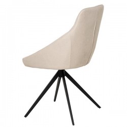 SILLA TAPIZADA CELIA CON PATAS TRIANGULARES