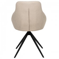 SILLA TAPIZADA CELIA CON PATAS TRIANGULARES