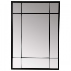 ESPEJO RECTANGULAR TUCSON CON MARCO NEGRO