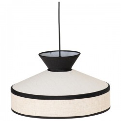 LAMPARA DE TECHO SERON CON PANTALLA DE TELA