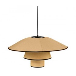 LAMPARA DE TECHO TURON CON PANTALLA DE METAL Y RATTAN LAMPARA DE TECHO TURON CON PANTALLA DE METAL Y RATTAN