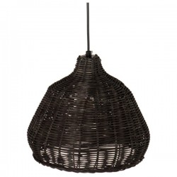 LAMPARA DE TECHO SERRA CON PANTALLA DE METAL Y RATTAN LAMPARA DE TECHO SERRA CON PANTALLA DE METAL Y RATTAN