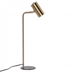 LAMPARA DE SOBREMESA RIOLA CON PANTALLA EN COLOR COBRIZO