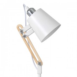 LAMPARA DE SOBREMESA ANTIA DE METAL Y MADERA