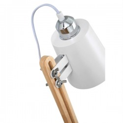 LAMPARA DE SOBREMESA ANTIA DE METAL Y MADERA