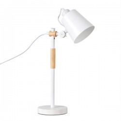 LAMPARA DE SOBREMESA IRIA DE METAL Y MADERA