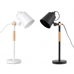 LAMPARA DE SOBREMESA IRIA DE METAL Y MADERA