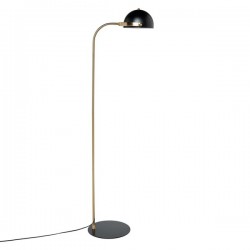 LAMPARA DE SUELO GODALL DE METAL NEGRO