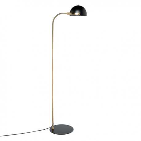 LAMPARA DE SUELO GODALL DE METAL NEGRO