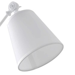 LAMPARA DE SOBREMESA LIZAR CON PANTALLA DE TELA