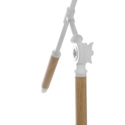 LAMPARA DE SOBREMESA LIZAR CON PANTALLA DE TELA