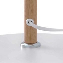 LAMPARA DE SOBREMESA LIZAR CON PANTALLA DE TELA