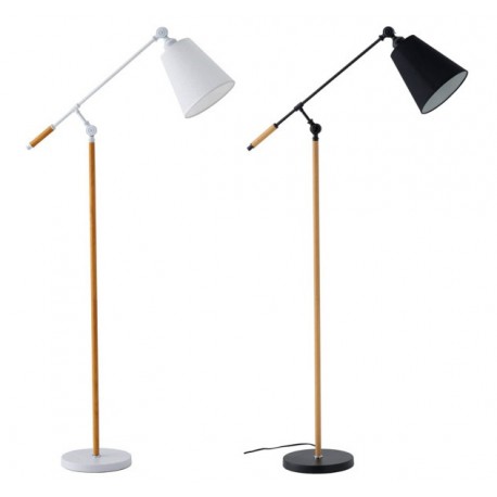 LAMPARA DE SUELO ALOIA CON PANTALLA DE TELA