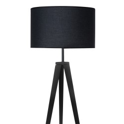 LAMPARA DE SUELO CHERA CON PANTALLA DE TELA