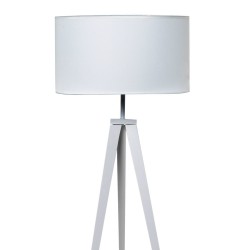 LAMPARA DE SUELO CHERA CON PANTALLA DE TELA