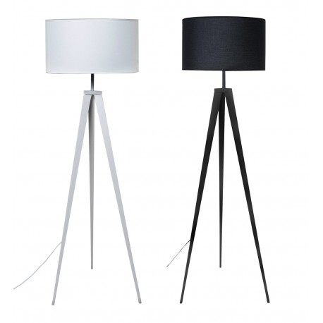 LAMPARA DE SUELO CHERA CON PANTALLA DE TELA