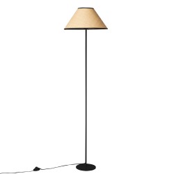 LAMPARA DE SUELO LACHAR CON PANTALLA DE RAFIA