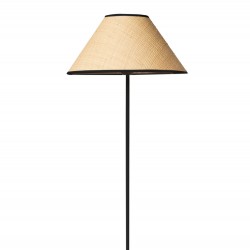 LAMPARA DE SUELO LACHAR CON PANTALLA DE RAFIA