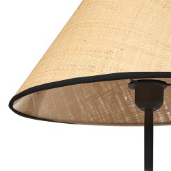 LAMPARA DE SUELO LACHAR CON PANTALLA DE RAFIA