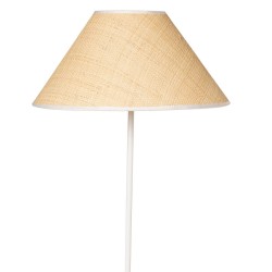 LAMPARA DE SUELO LACHAR CON PANTALLA DE RAFIA