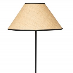 LAMPARA DE SUELO LACHAR CON PANTALLA DE RAFIA