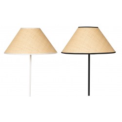 LAMPARA DE SUELO LACHAR CON PANTALLA DE RAFIA