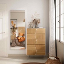 ESPEJO MICHIGAN NEGRO, BLANCO O DORADO